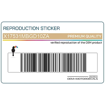 Autocollant de réservoir, côté droit