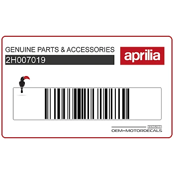 Naklejka dolna owiewki przedniej, lewa strona