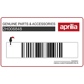 Heckverkleidung oberer Aufkleber