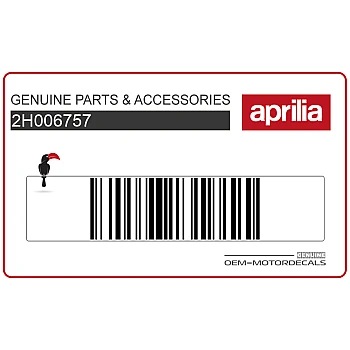 Autocollant inférieur couvercle moteur