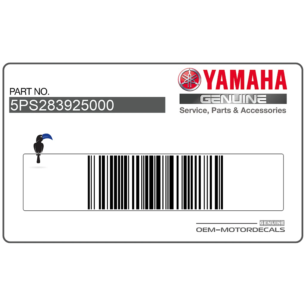 Autentico adesivo Yamaha TDM900 per fiancata destra OEM parte di fabbrica 5PS283925000