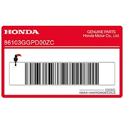 Honda-Emblem Frontverkleidung, rechte Seite