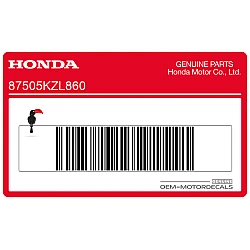 Bandeninformatie waarschuwingssticker