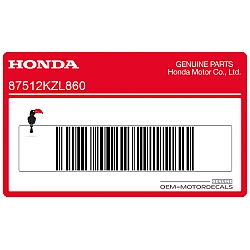 Waarschuwingssticker accessoires en belading