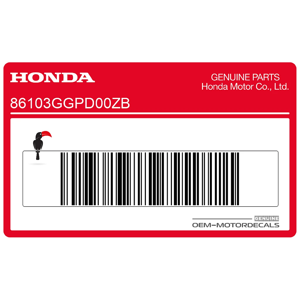 Honda-86103GGPD00ZB