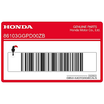 Carénage supérieur emblème Honda