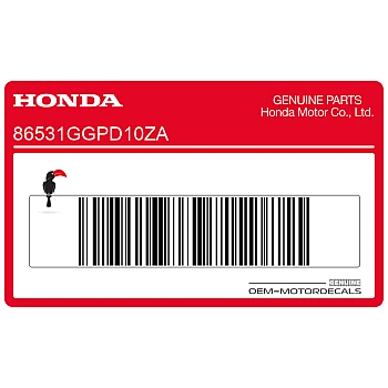 Carénage avant autocollant, côté droit