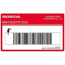 Przedni błotnik naklejka