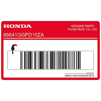 Carénage avant autocollant supérieur