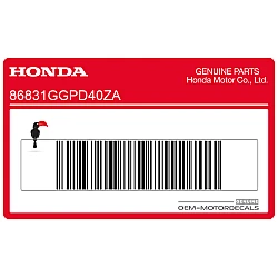 Carénage arrière autocollant NSC50R