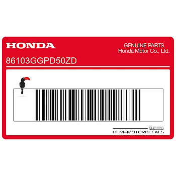 Lower cowling Honda decal, right side