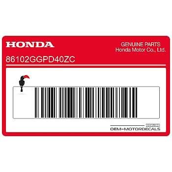 Carénage supérieur emblème Honda