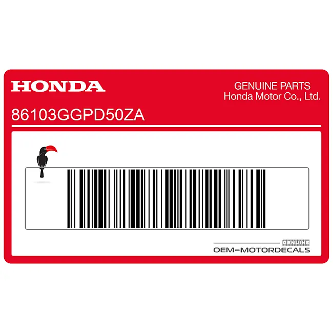 Honda-86103GGPD50ZA