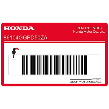 Cache tube principal emblème Honda