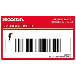 Honda merk onderste kuip sticker (270mm)