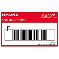 Adhesivo cubierta lateral delantera, lado derecho