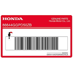 Autocollant Bande B Couvre Supérieur Avant