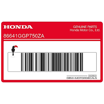 Carénage latéral avant autocollant Repsol, côté gauche