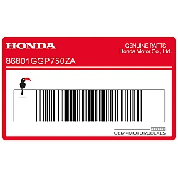 Middencover streep sticker, rechterzijde