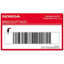 Middencover streep sticker, linkerzijde