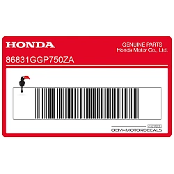 Bovenste kuip streep sticker, rechterzijde