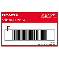 Bovenste kuip streep sticker, linkerzijde