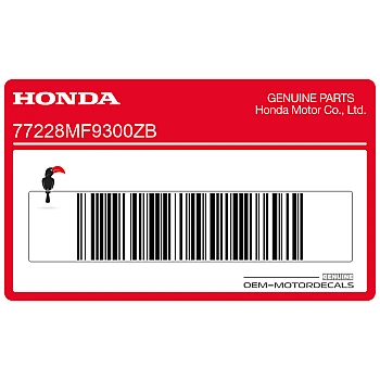 Fuel tank stripe decal, right side