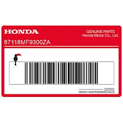 Autocollant bande capot arrière, côté droit