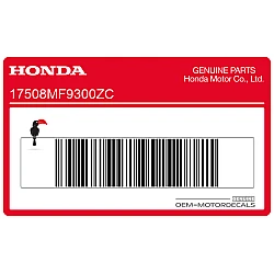 Side cowling stripe decal, right side