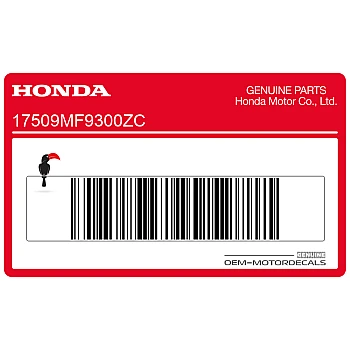 Autocollant bande carénage latéral, côté gauche