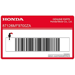 Zijkuip streep sticker, rechterzijde