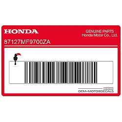 Zijkuip streep sticker, linkerzijde