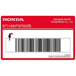 Frontkuip sticker, rechterzijde