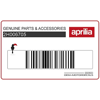 Pegatina protector motor, trasero