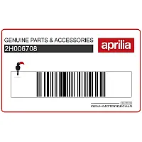APRILIA Autocollant protège-fourche, haut 2H006708