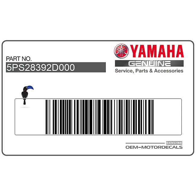 Autocollant Yamaha TDM900 pour flanc de carénage côté droit OEM 5PS28392D000