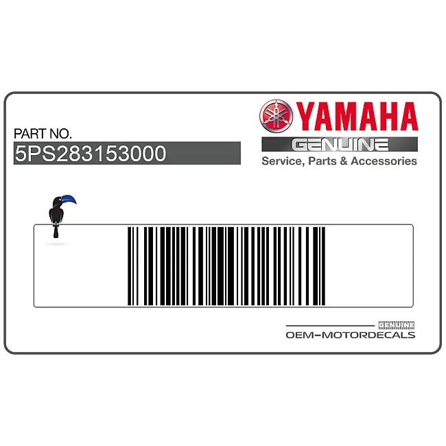 Yamaha TDM900 Seitenverkleidung Emblem OEM 5PS283153000