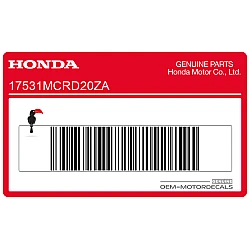 Autocollant de réservoir