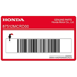 Étiquette d'avertissement accessoire - gauche