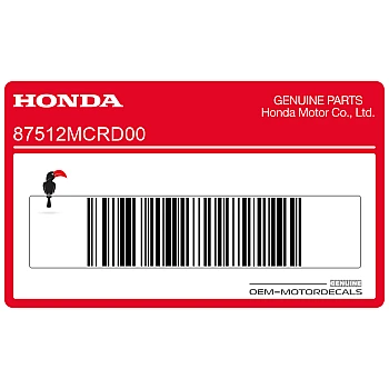 Etiqueta de precaución de accesorio - izquierda