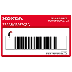 Rear body decal, right side