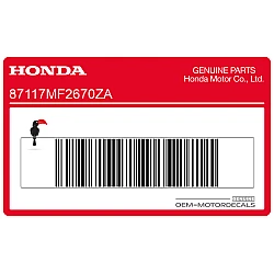 Front cowling decal, right side