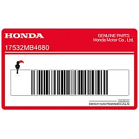HONDA Tankemblem, linke Seite 17532-MB4-680