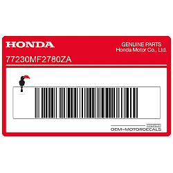 Naklejka paska górnej owiewki, lewa strona