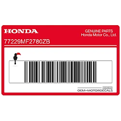 Naklejka pasek górna owiewka, prawa strona