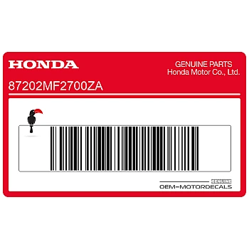 Calcomanía carenado frontal Honda, lado izquierdo