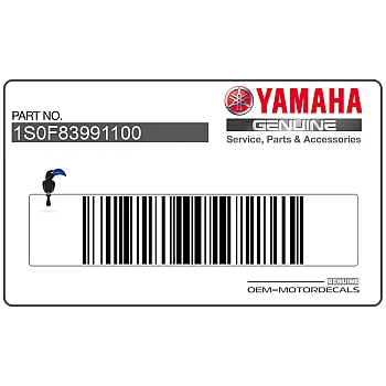 Side cowling decal, right side