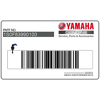 Side cowling decal, right side