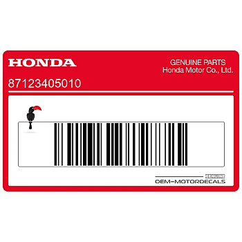 Autocollant carénage arrière queue