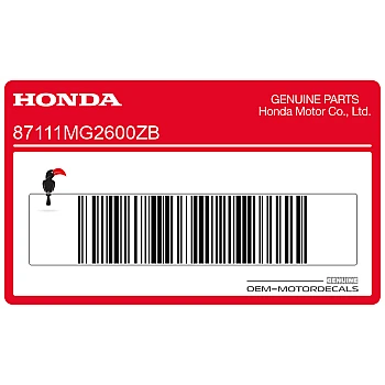 Fuel tank decal, right side